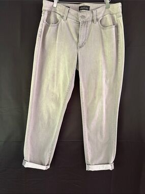 Talbots Women's Light Gray Boyfriend Jeans